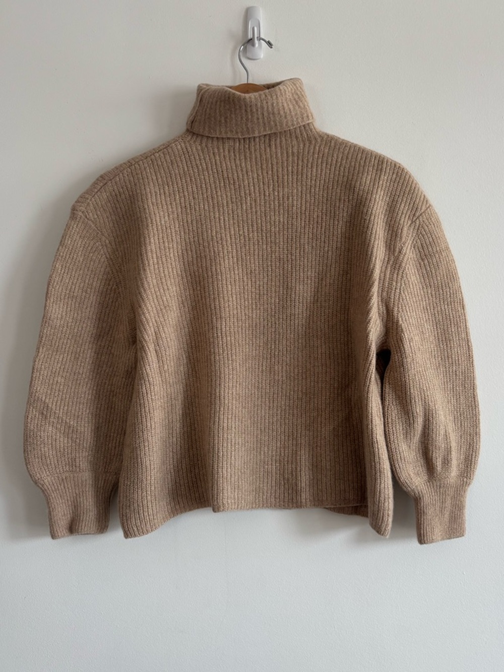 7115 by Szeki Yak and Wool Turtleneck Sweater Wheat Brown - Picture 7 of 15
